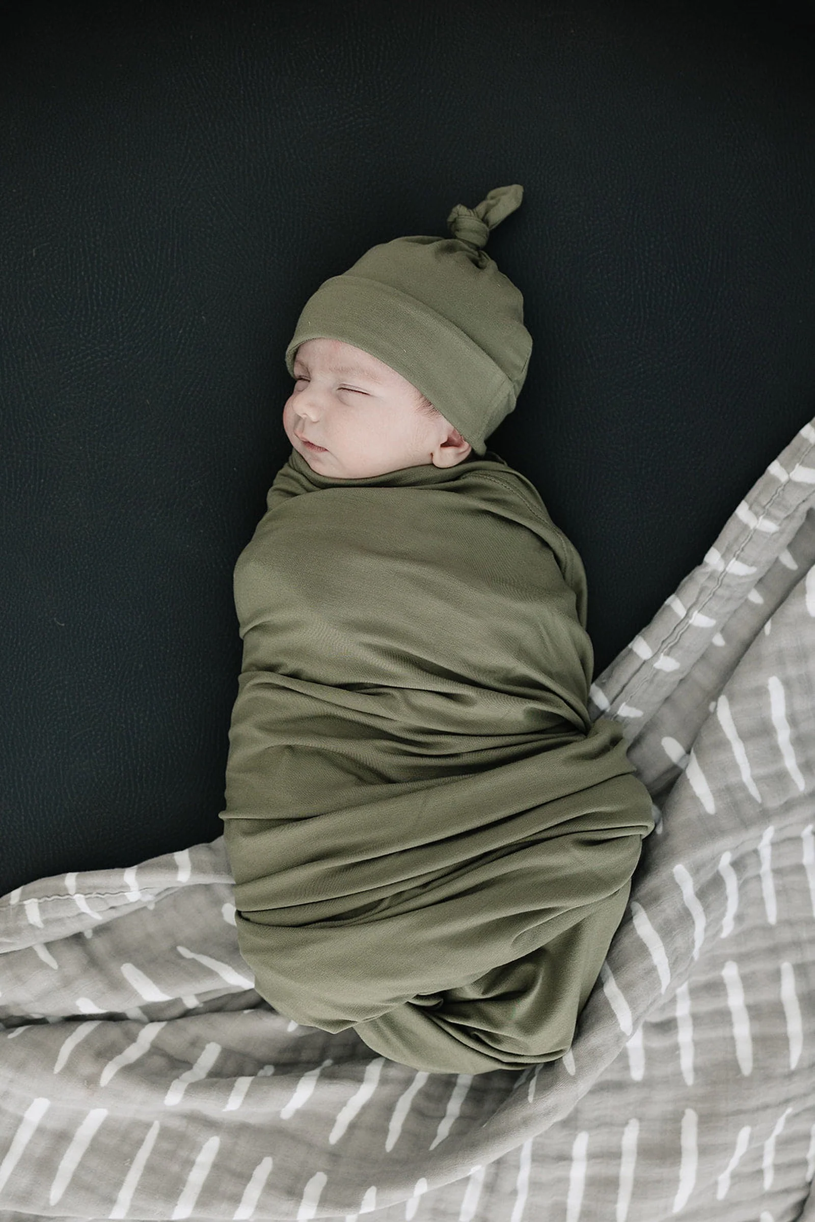 Olive Newborn Knot Hat | Bamboo | Newborn | Baby Essentials