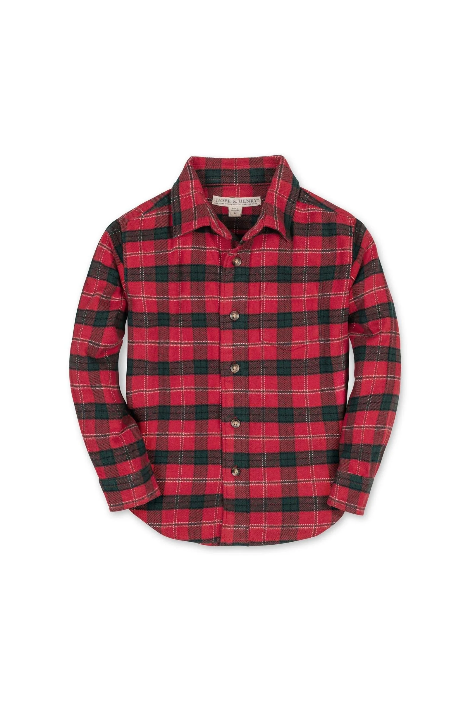 Organic Cotton London Plaid Flannel Shirt, Toddler & Kids, Family Matching Outfits - Image 2