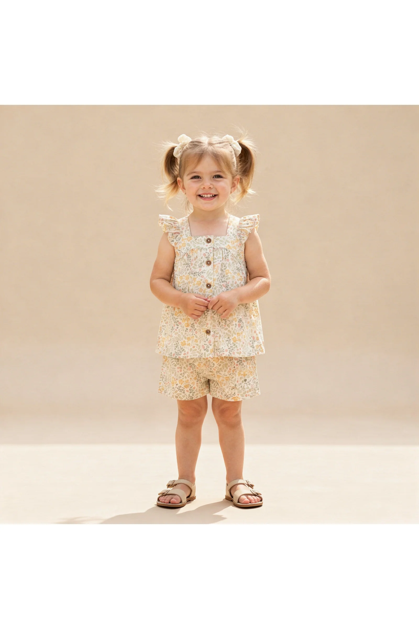 Organic Flutter Top & Shorts Set - Bloomfield
