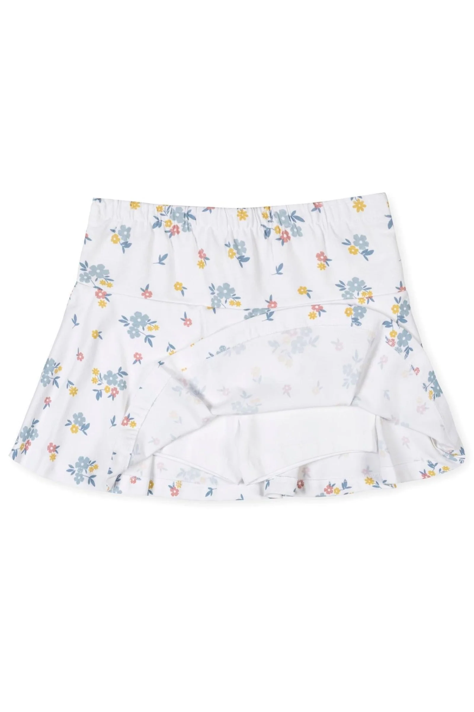 Organic Cotton Printed Knit Skort, Sunlit Multi Floral, Sizes 2T-12 - Image 4