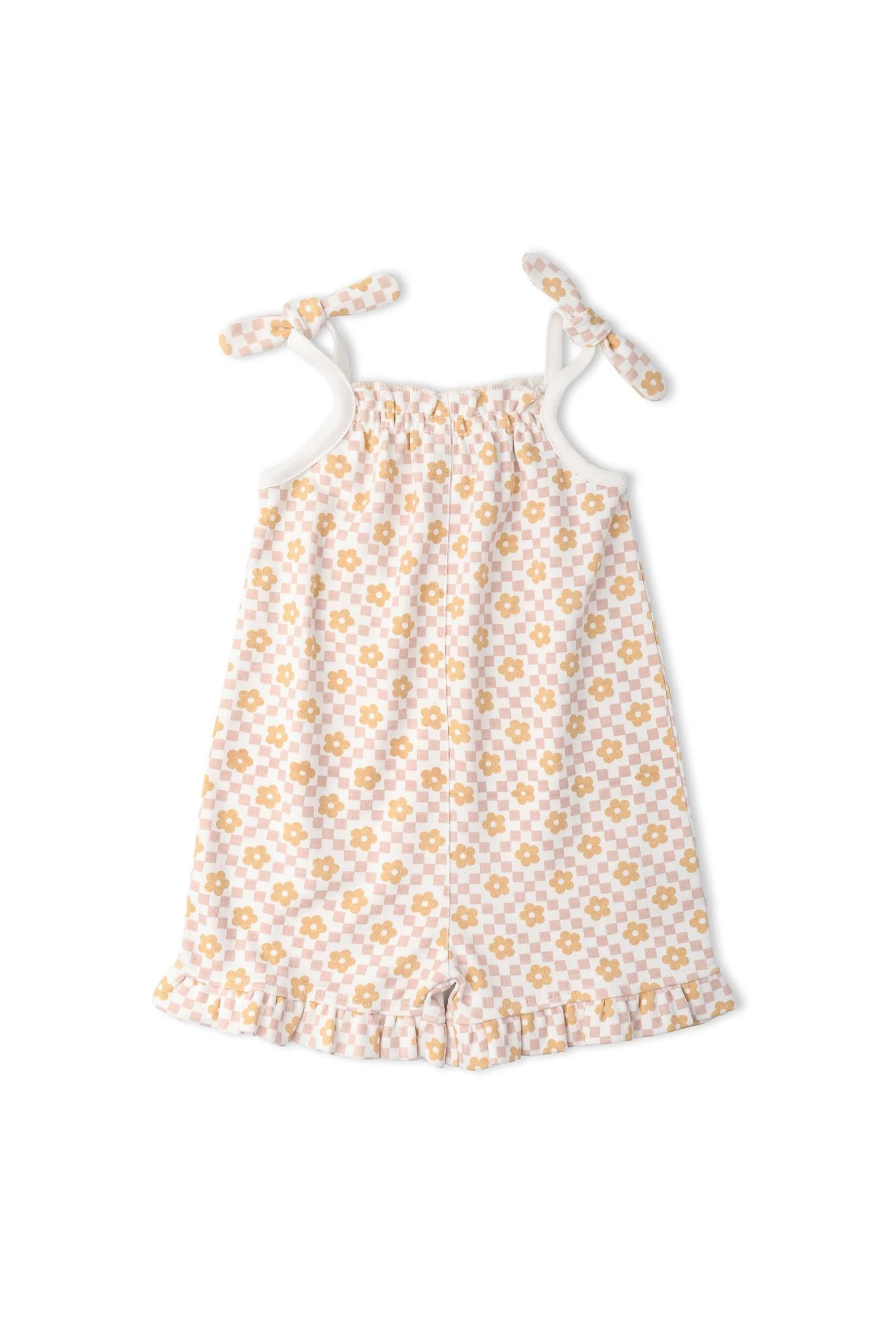 Organic Ruffle Jumpsuit - Pop Floral - Image 2