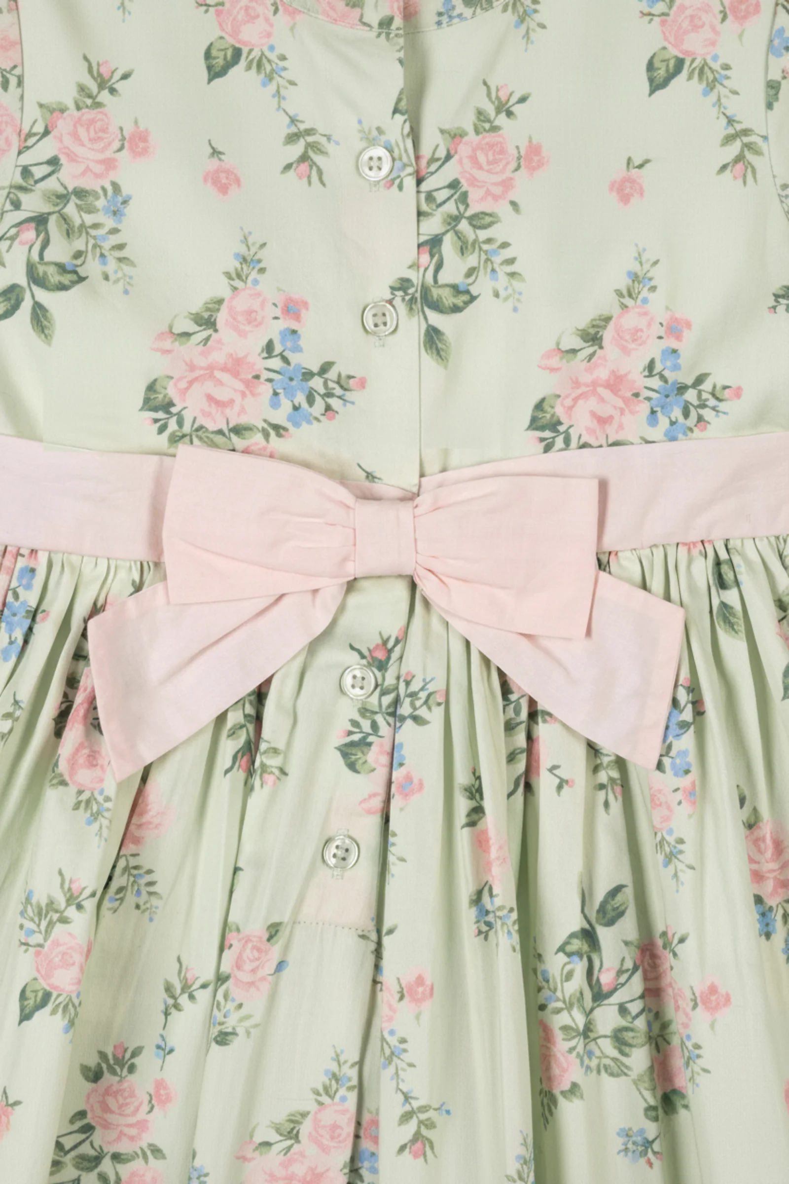 Organic Cotton Sleeveless Sateen Party Dress, Chateau Floral, Sizes 2T-12 - Image 3