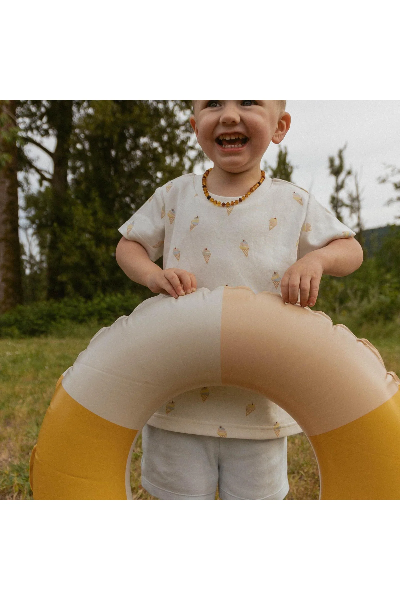 Organic Tee & Shorts Set - Ice Cream