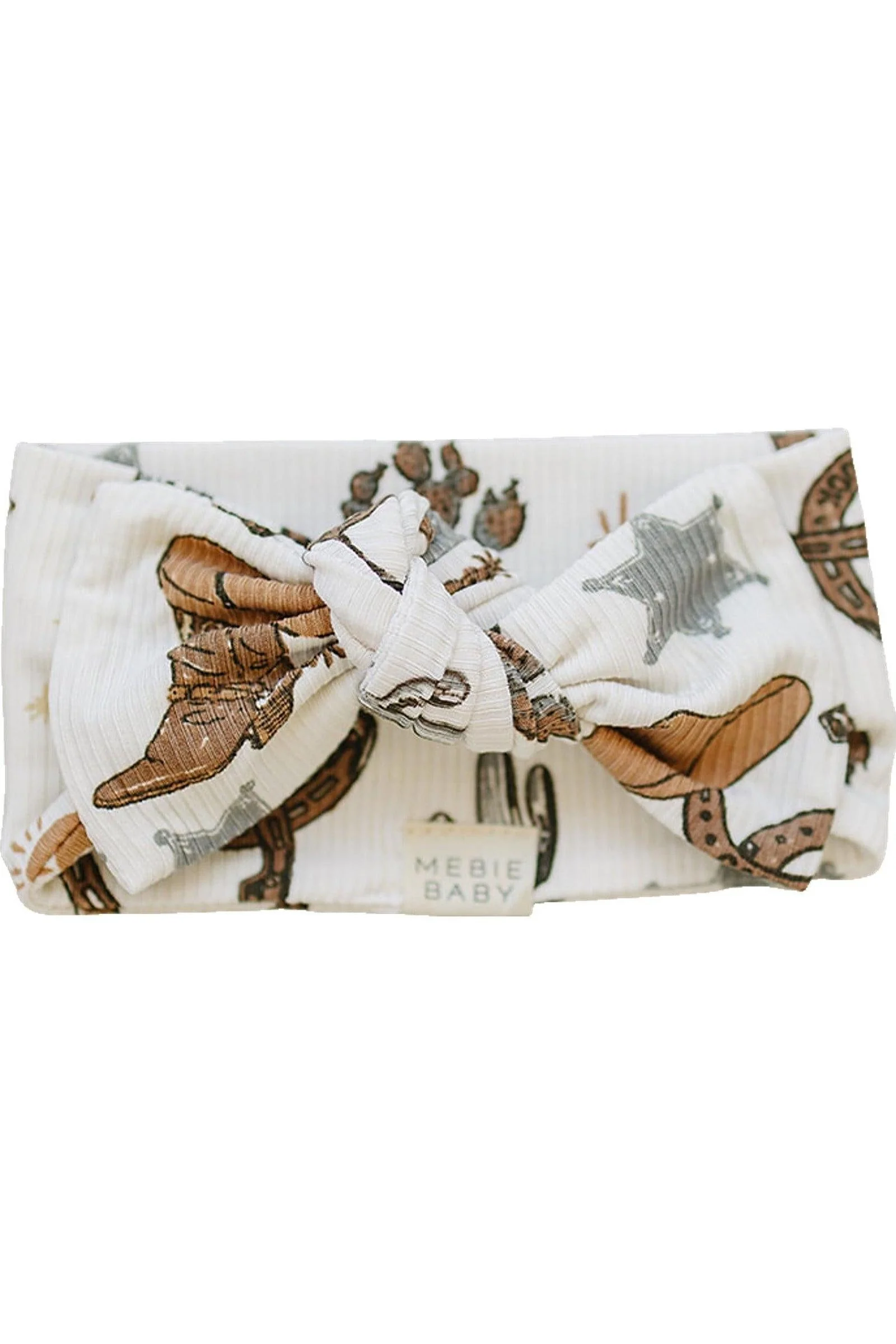 Outlaw Cowboy Ribbed Head Wrap, Rodeo Collection, Bamboo, Baby - Image 2
