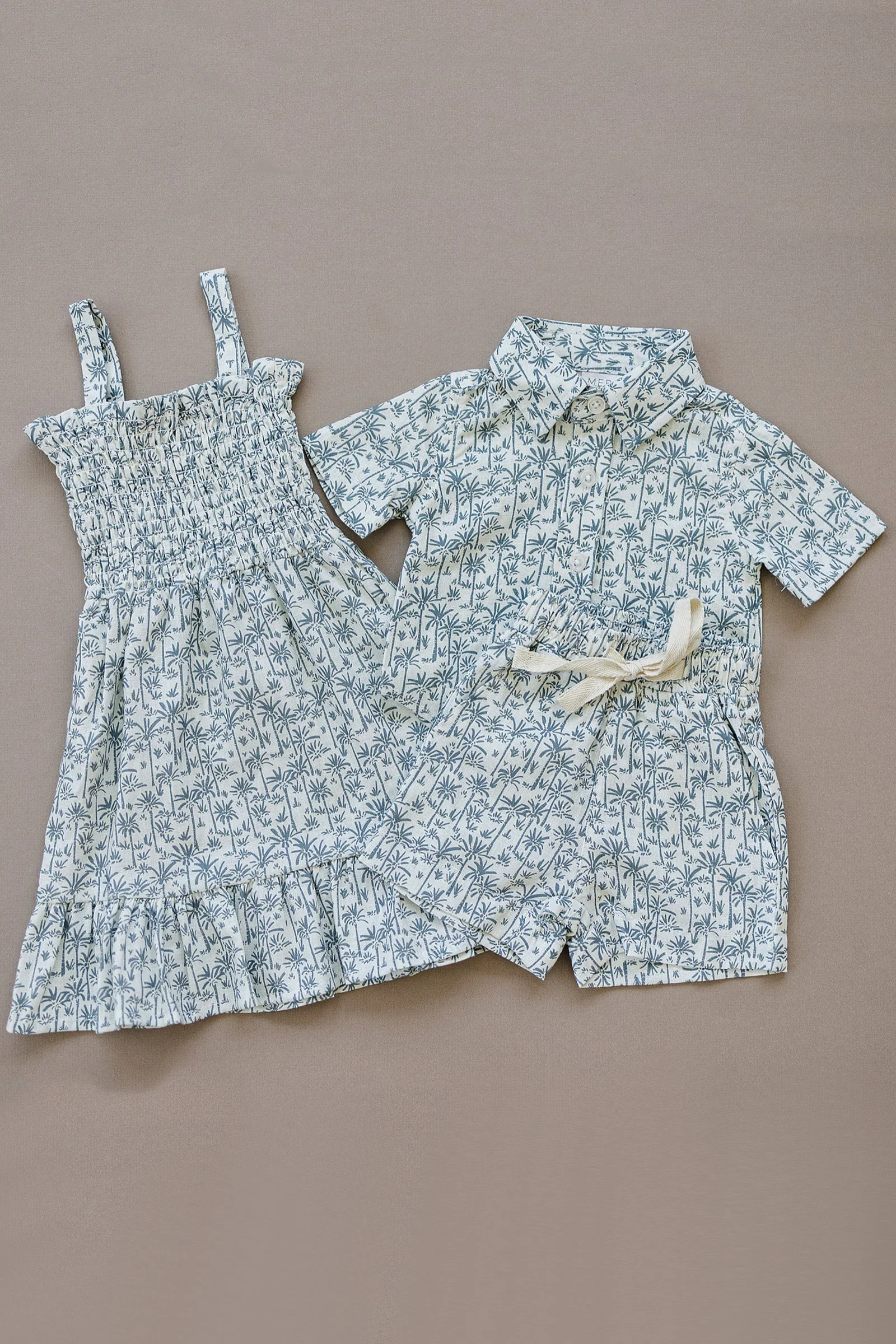 Palm Tree Linen Button Up Shirt, Baby, Toddler & Kids - Image 6