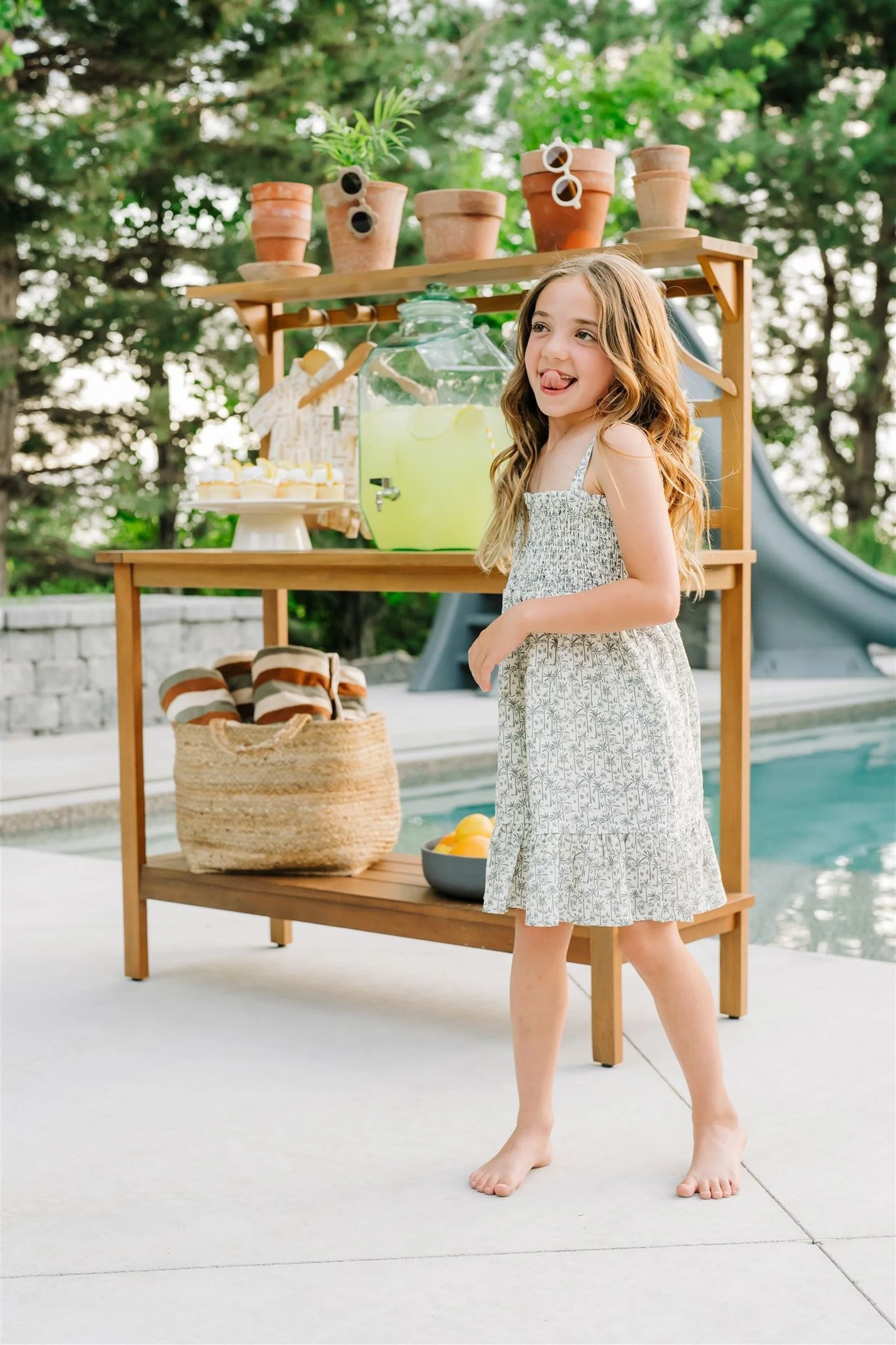 Palm Tree Linen Summer Dress, Baby, Toddler & Kids - Image 6