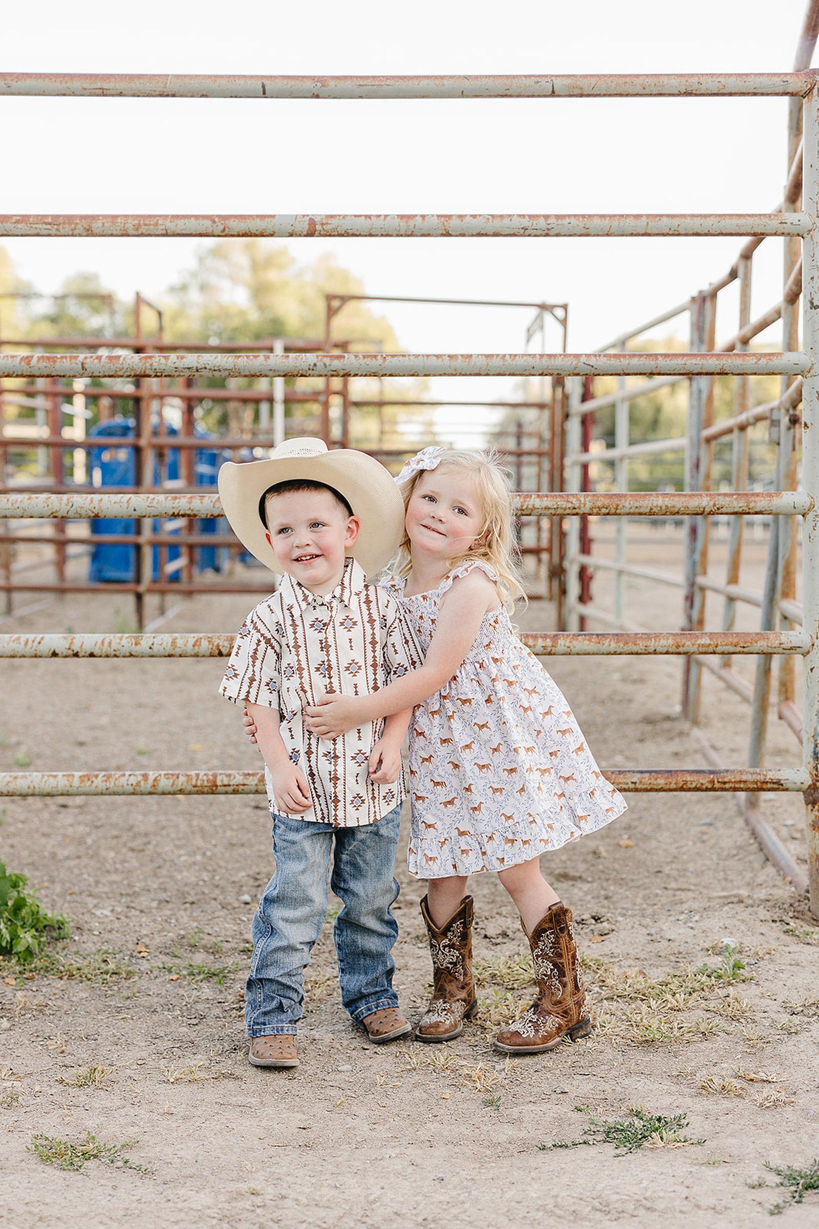 Western Pony Print Smocked Dress for Baby & Kids - Image 10