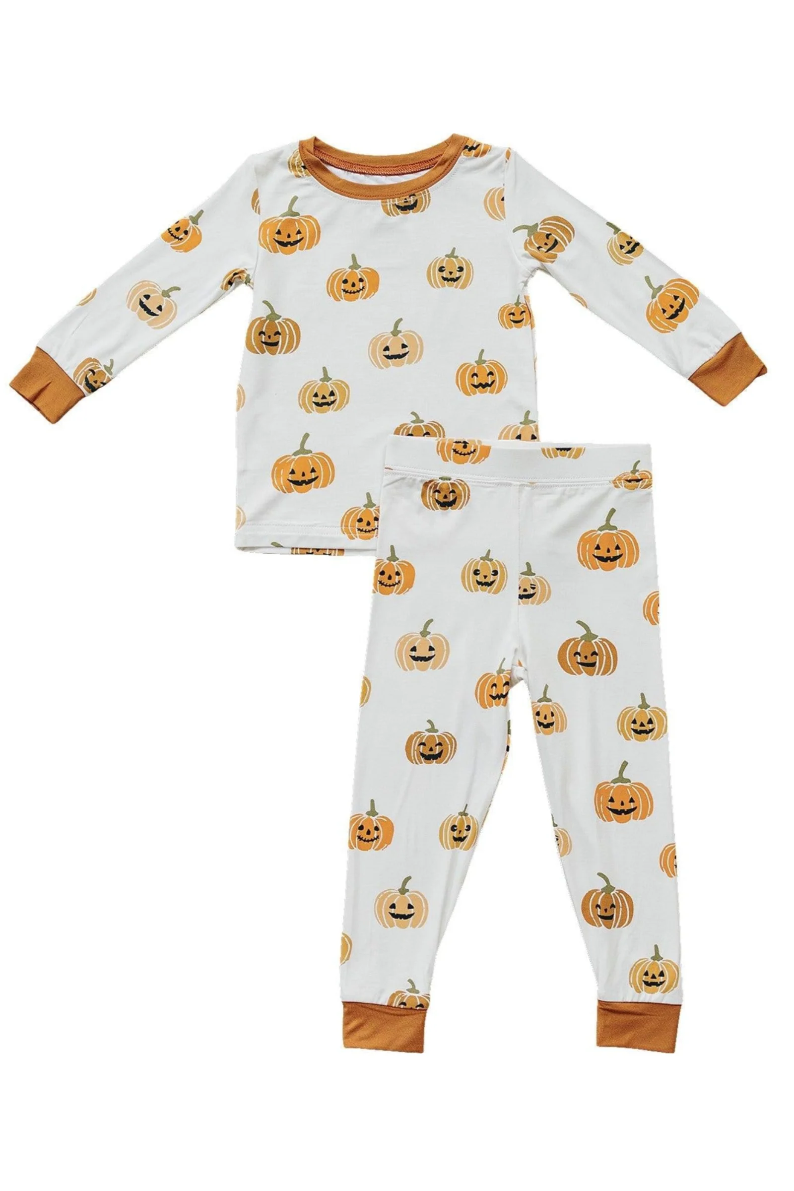 Pumpkin Patch Cozy Pajama Set, Bamboo, Gender Neutral, Baby, Toddler & Kids - Image 2