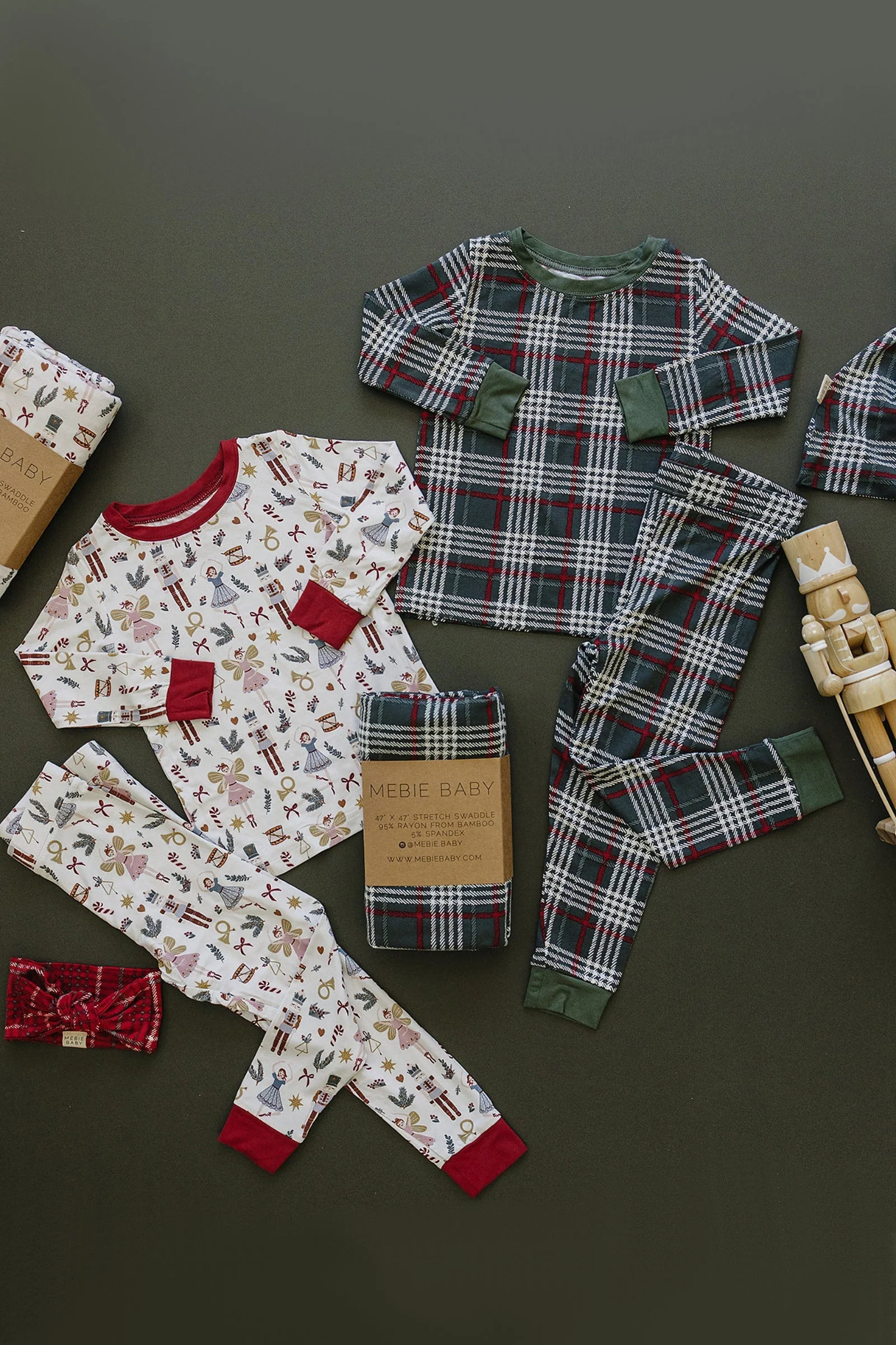 Green Plaid Cozy Pajama Set, Gender Neutral, Bamboo, Gender Neutral, Baby, Toddler & Kids - Image 7
