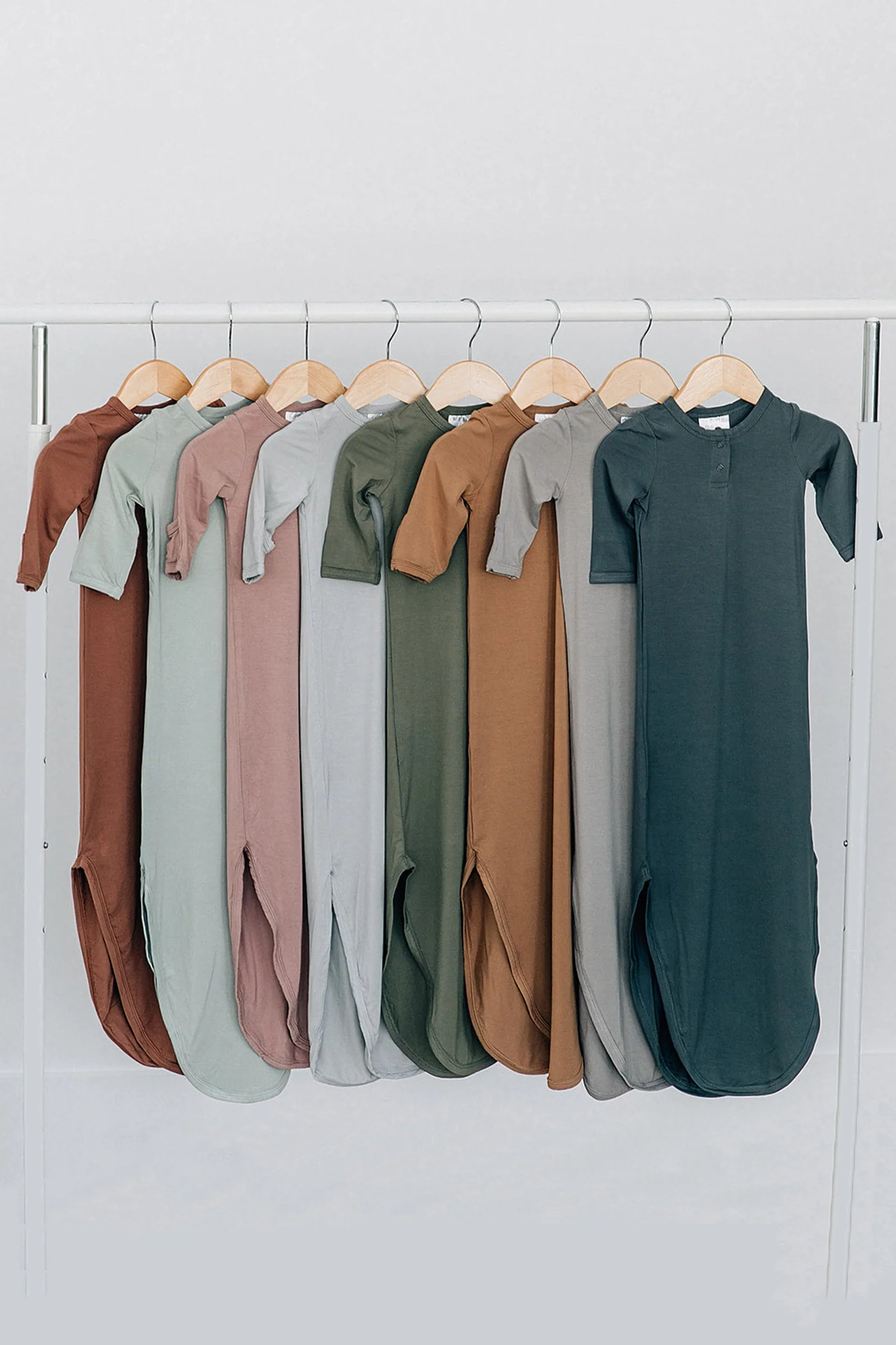 Rust Knot Gown, Bamboo, Baby Essentials - Image 4