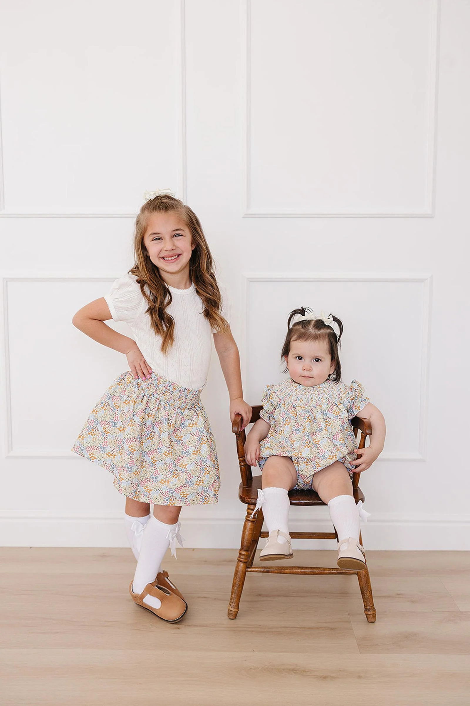Cotton Summer Meadow Romper for Baby Girls - Image 3