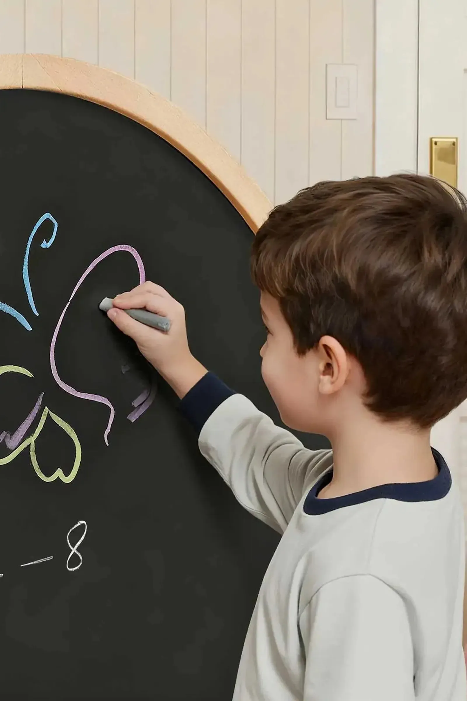 2-in-1 Double-Sided Arched Magnet Chalkboard - Image 5
