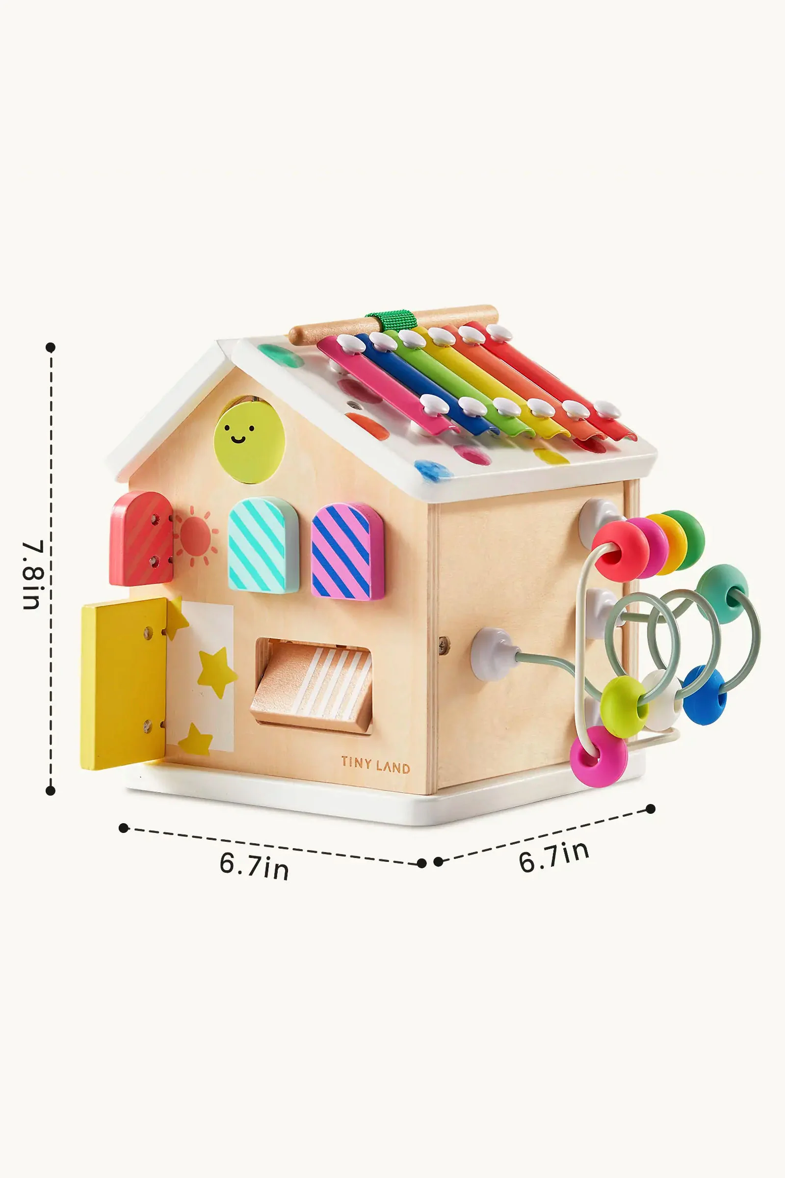 Cottage Rainbow Wooden Activity Cube, Montessori Inspired, Baby & Toddler - Image 8