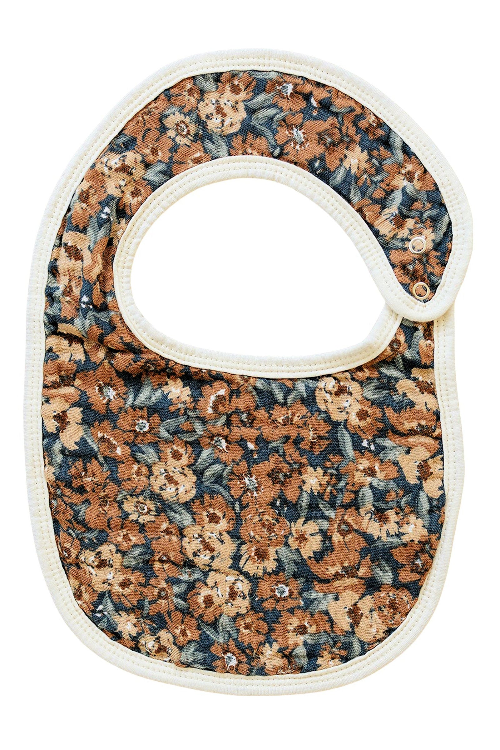 Venetian Floral Classic Muslin Bib, 100% Cotton, Baby Essentials - Image 2