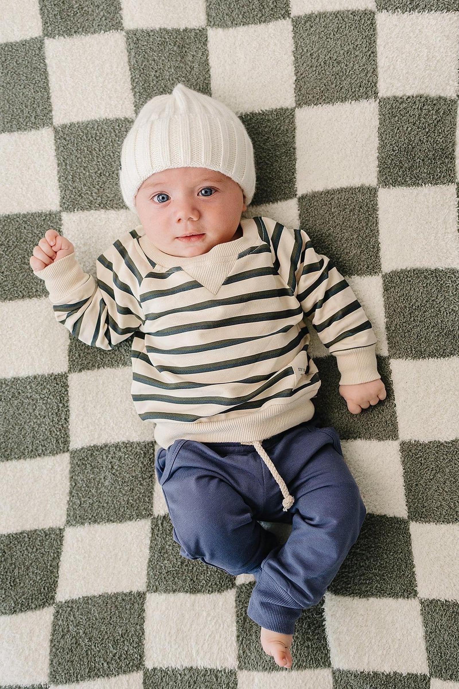 White Chunky Knit Beanie, 100% Angora Wool, Gender Neutral, Baby - Image 4
